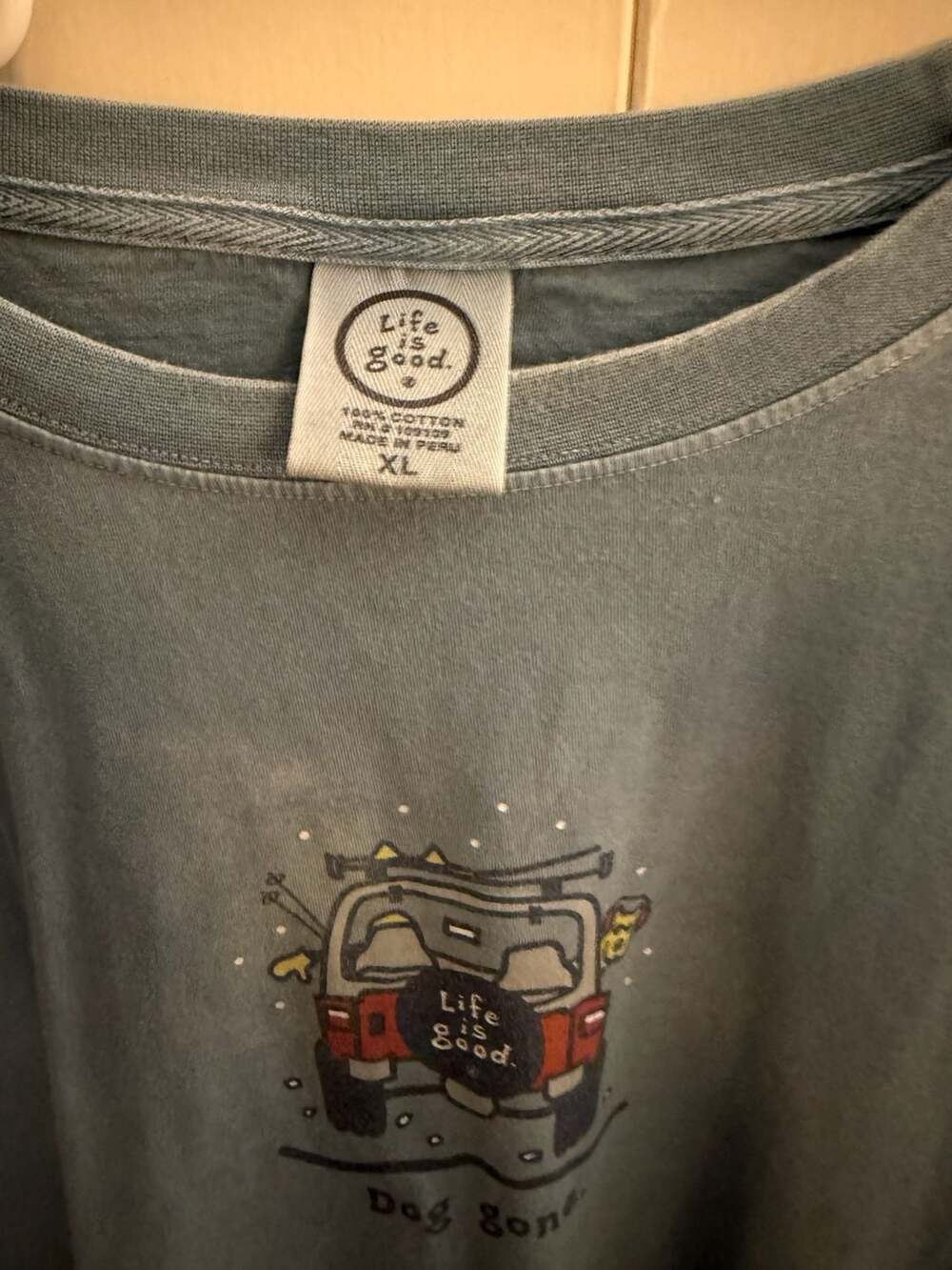 Life is Good Dog Gone Long Sleeve T-Shirt Size XL